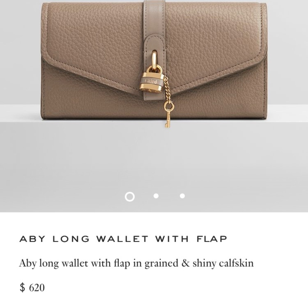Chloe Aby long leather wallet